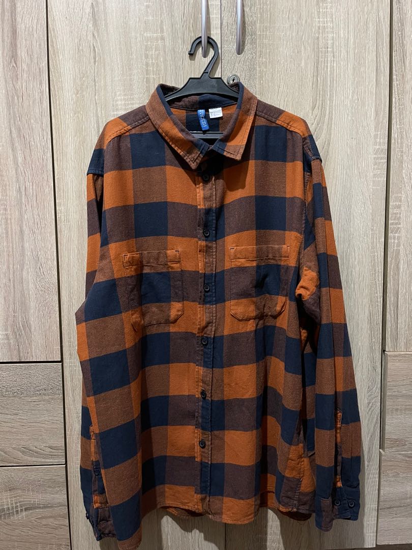 H&m orange hot sale flannel