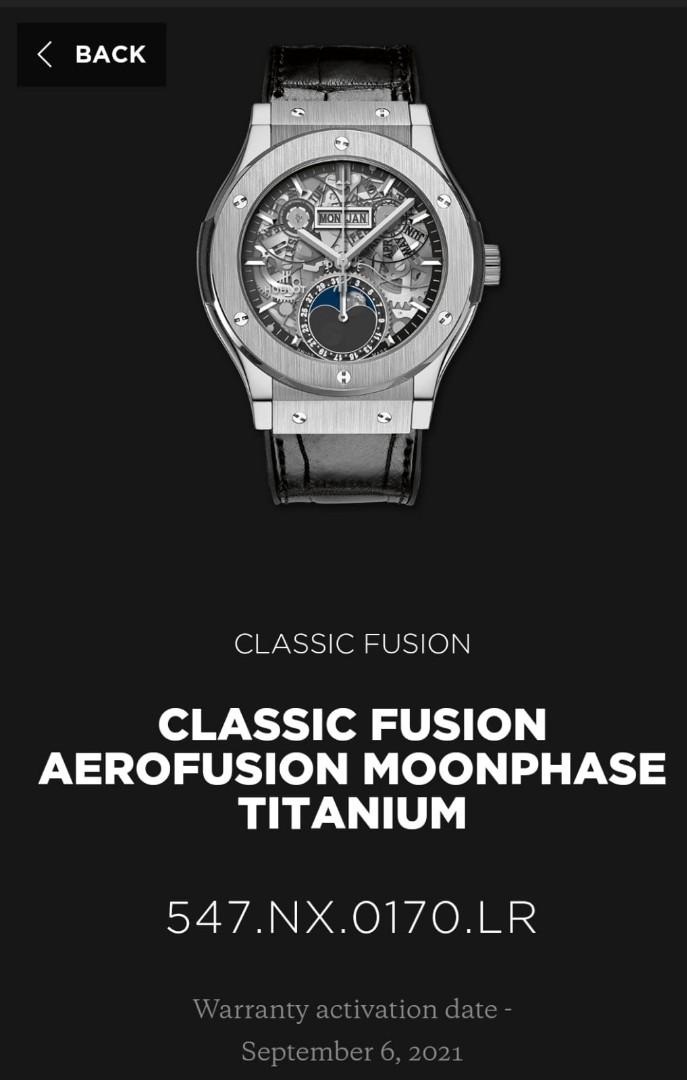 Aerofusion moonphase titanium online
