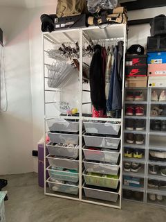 Ikea Jonaxel Barre Vetement Ikea JONAXEL Corbeille Filet, Blanc