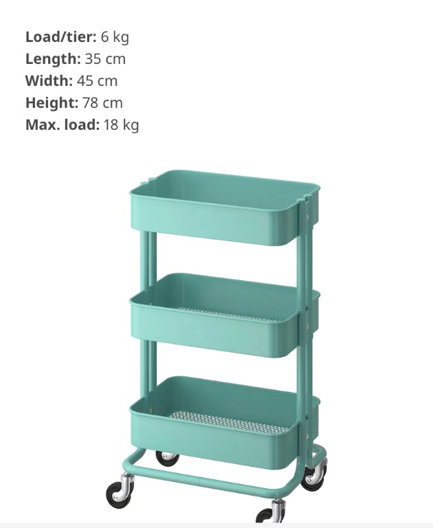 Ikea Raskog Trolley, Furniture & Home Living, Home Improvement