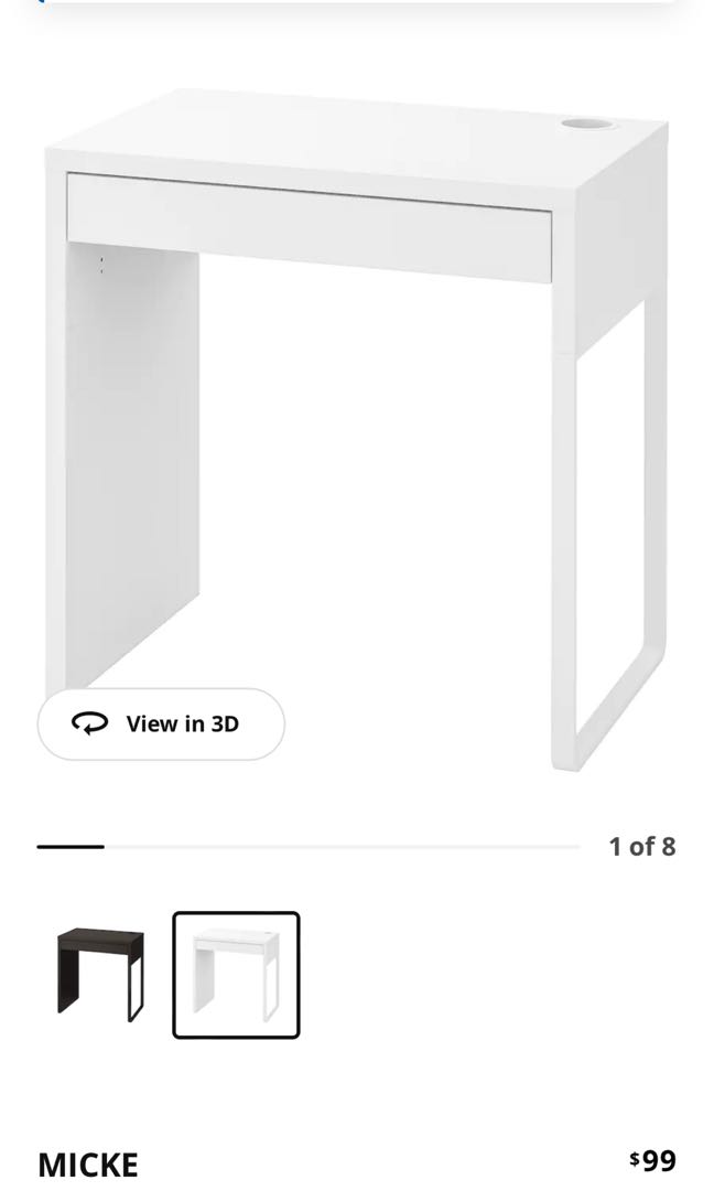 IKEA Study Table, Furniture & Home Living, Furniture, Tables & Sets on