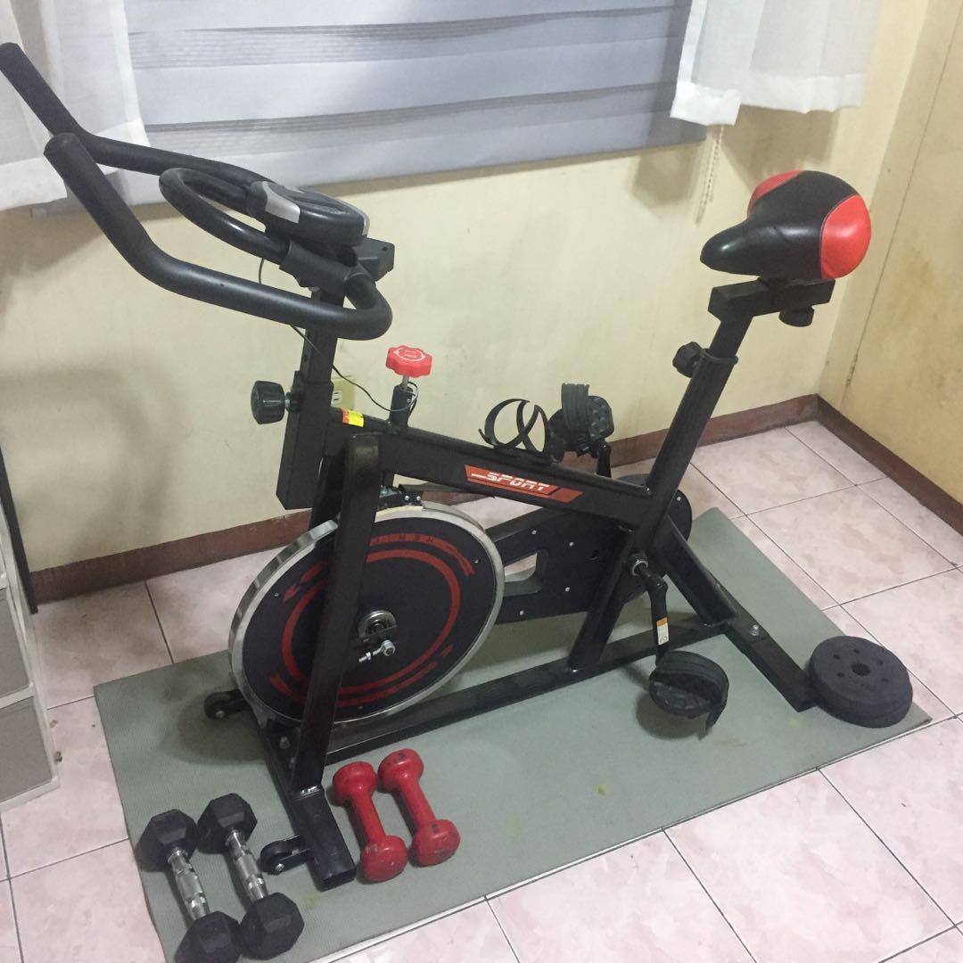 Indoor Stationary Bike Machine, Sports Equipment, Exercise & Fitness