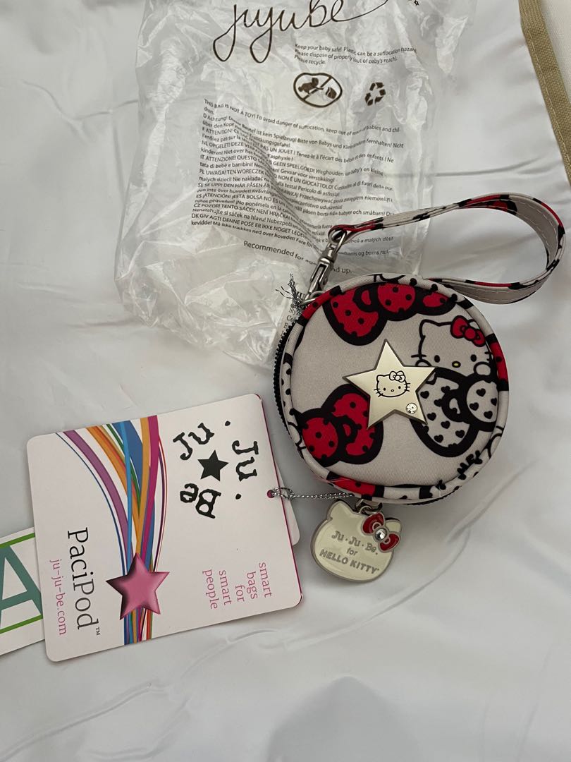 Jujube limited edition hello kitty pacipod pacifier holder, Babies