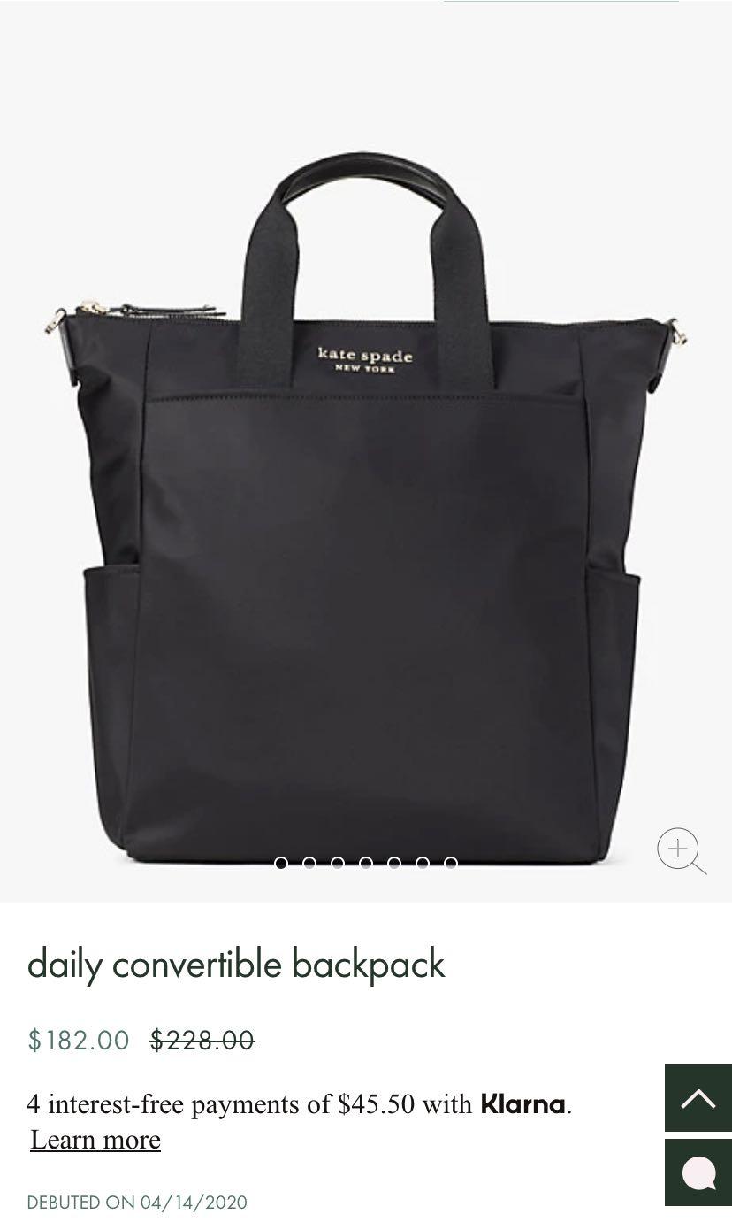 Kate spade daily convertible backpack 2025