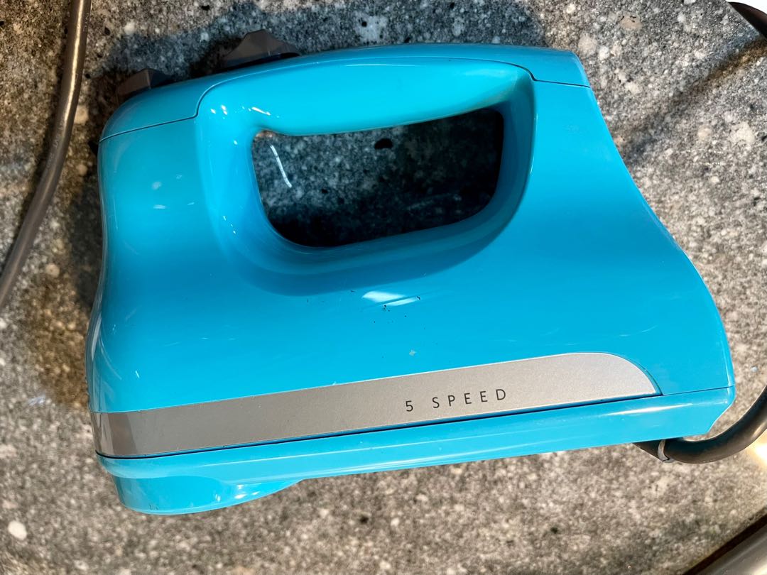 teal kitchen aid hand mixer