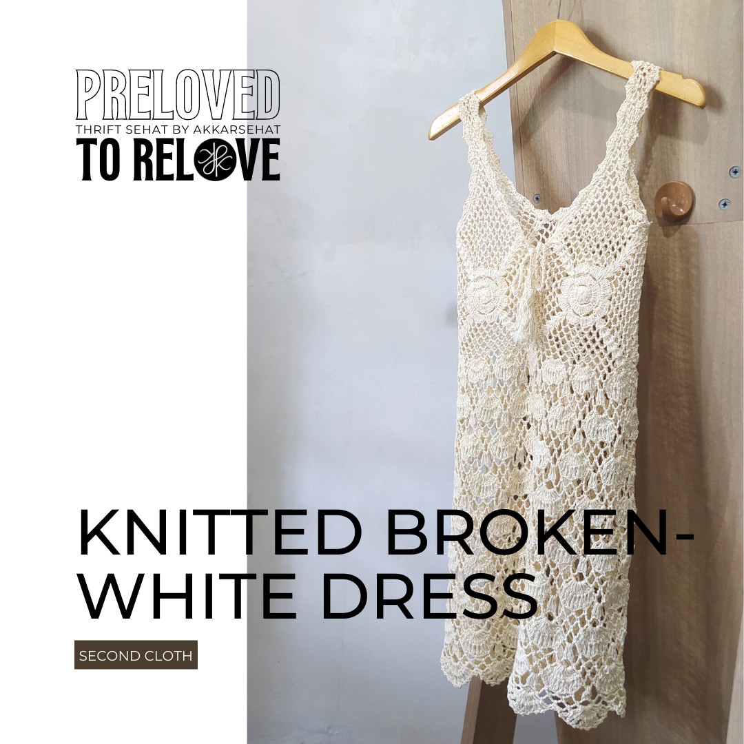 Knitted Dress Broken White