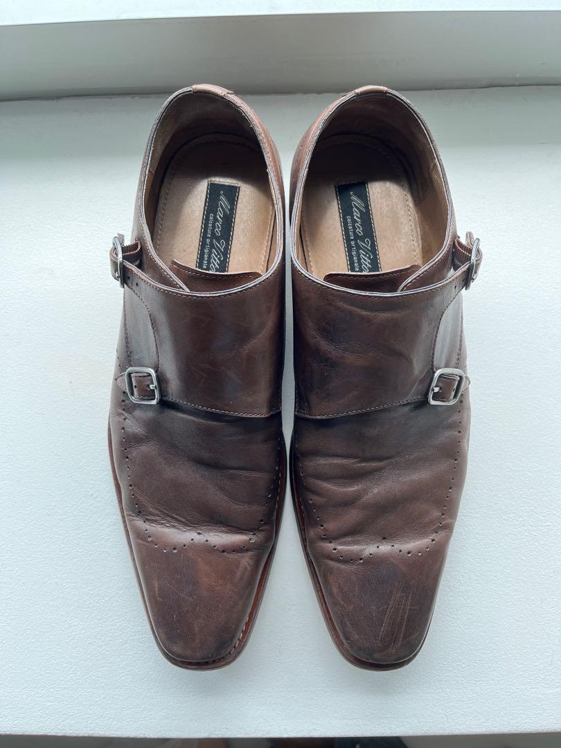 Marco Vittorio brand Brown Leather Shoes Men s Fashion