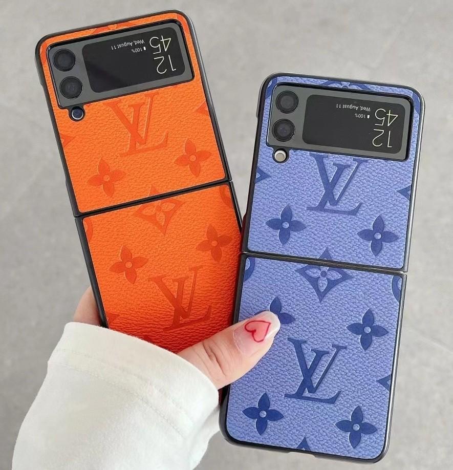 LOUIS VUITTON LV BLUE PATERN ICON LOGO Samsung Galaxy Z Flip 3 Case Cover