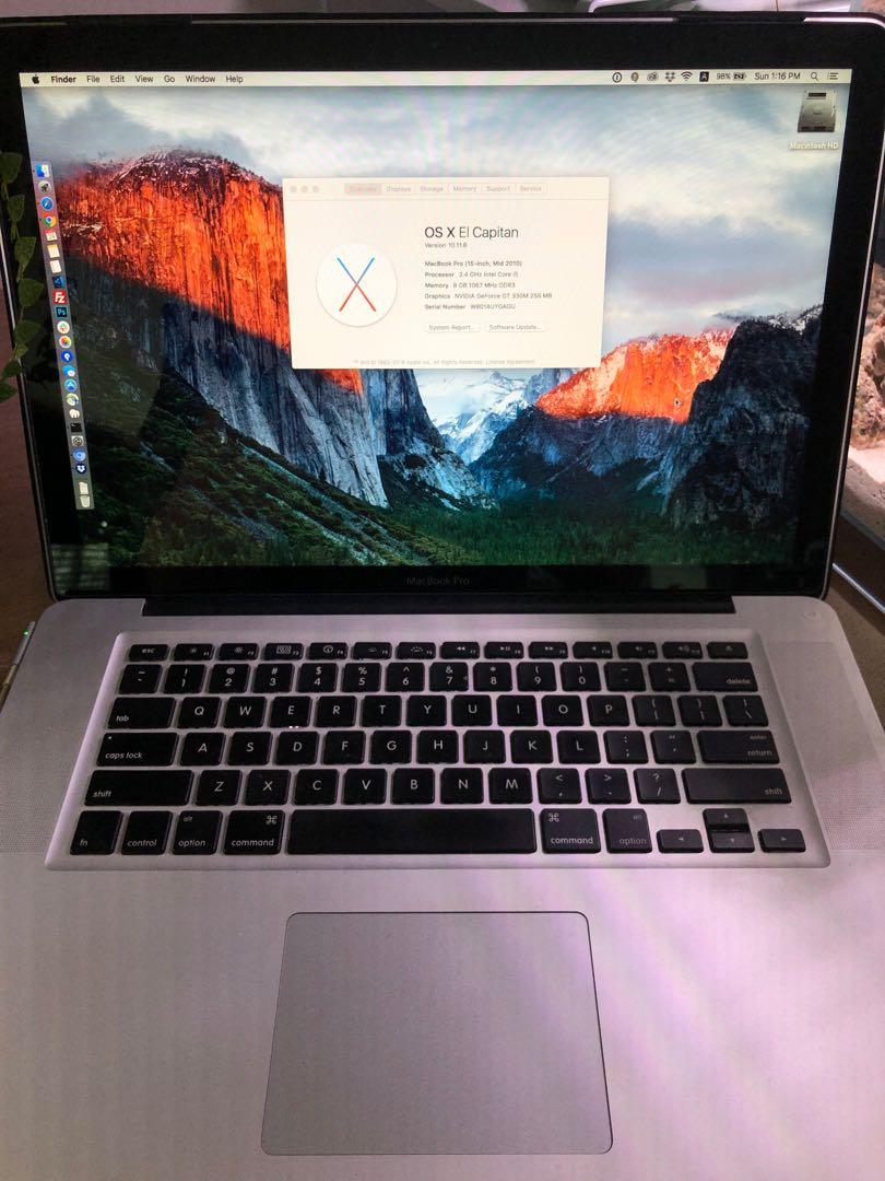 MacBook Pro 15 mid 2010 with 256SSD, Computers & Tech, Laptops