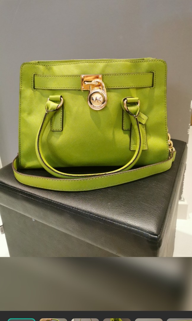 Michael kors lime green bag deals