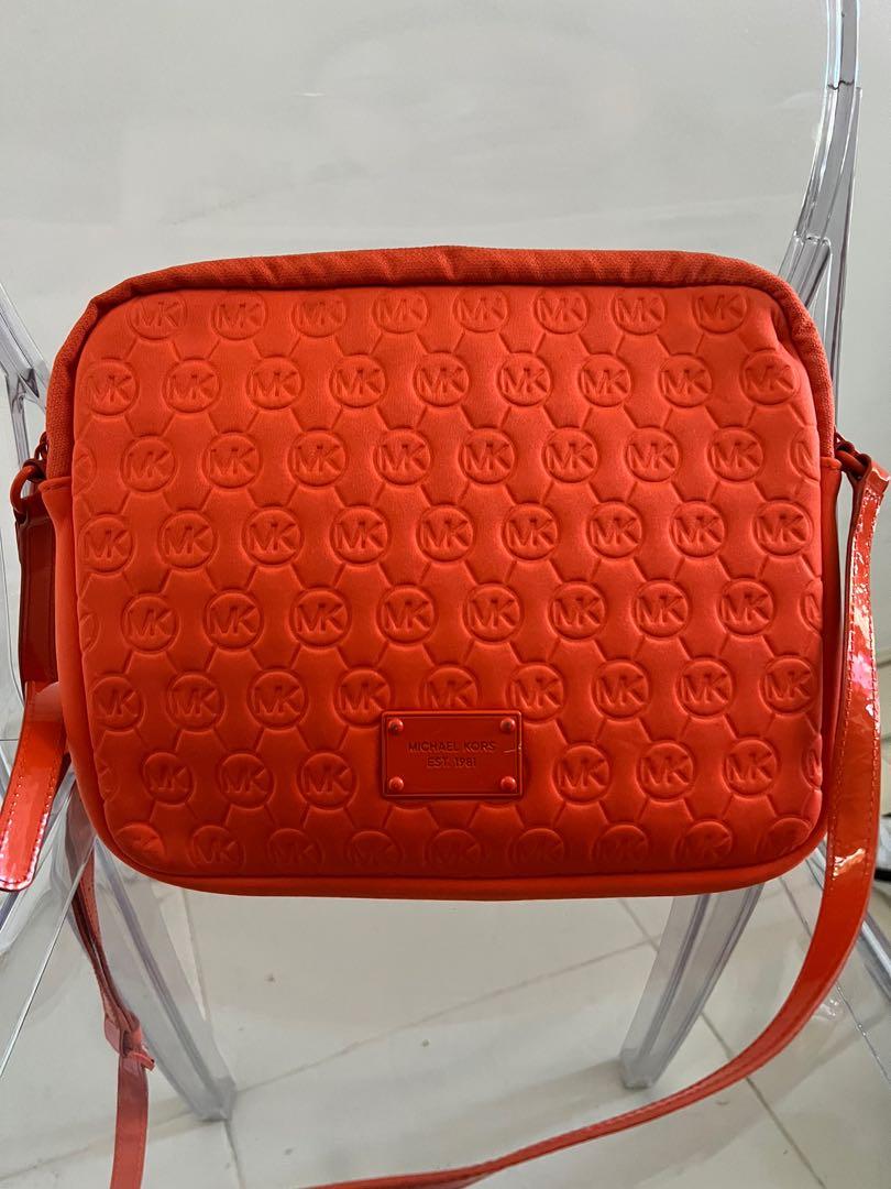 Michael Kors Orange iPad Tablet Case Crossbody Purse