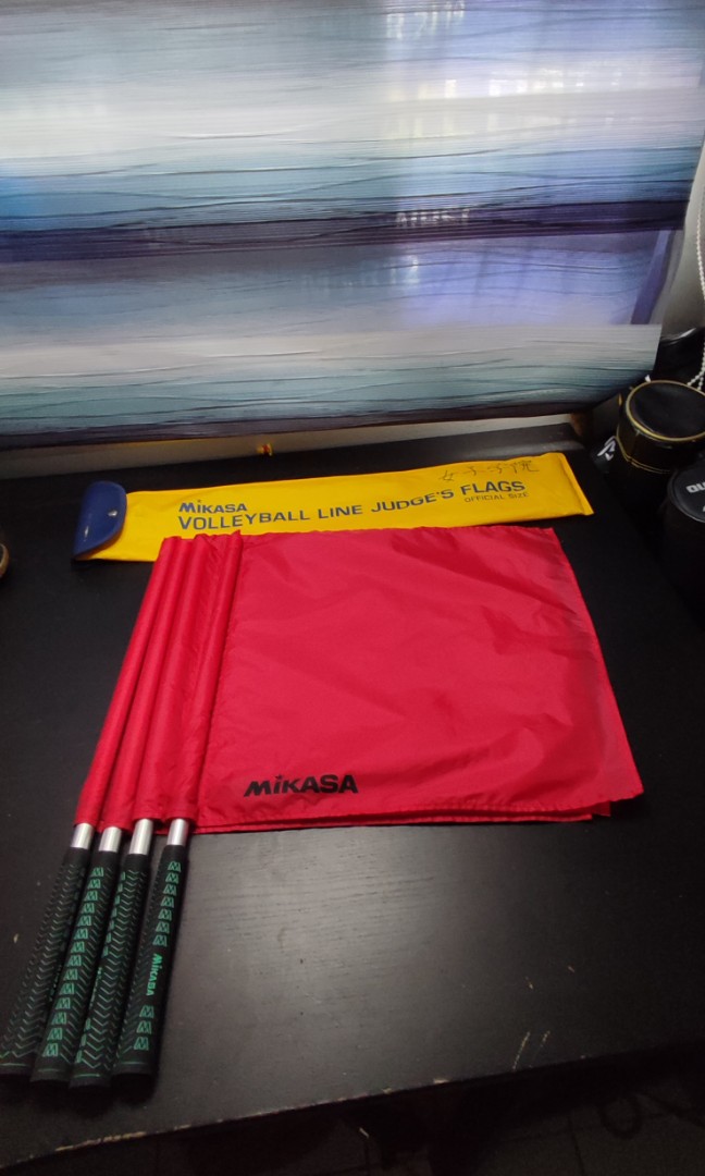 Mikasa Volleyball line Jugde's lineman flags (Official Size), Sports
