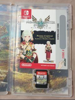 Monster Hunter Stories 2 with unused limited edition DLC