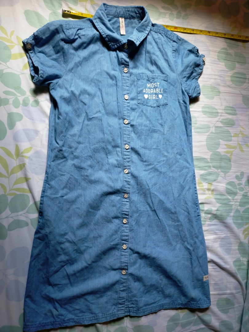 Moose Girl Denim Dress size 14, Babies 