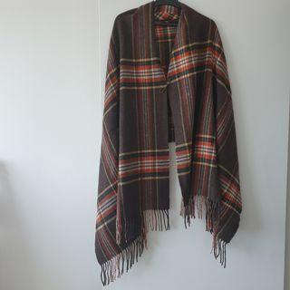 MUJI 100% wool cape wrap