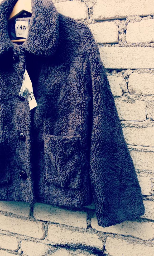 New Zara Teddy Fleece Jacket Rn 77302 Nos&Deadstock, Men'S Fashion, Coats,  Jackets And Outerwear On Carousell