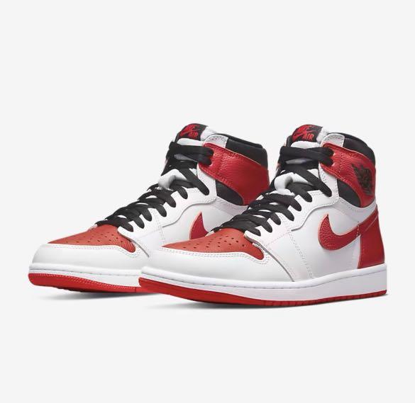 Air jordan 1 retro high top og (black / university red)