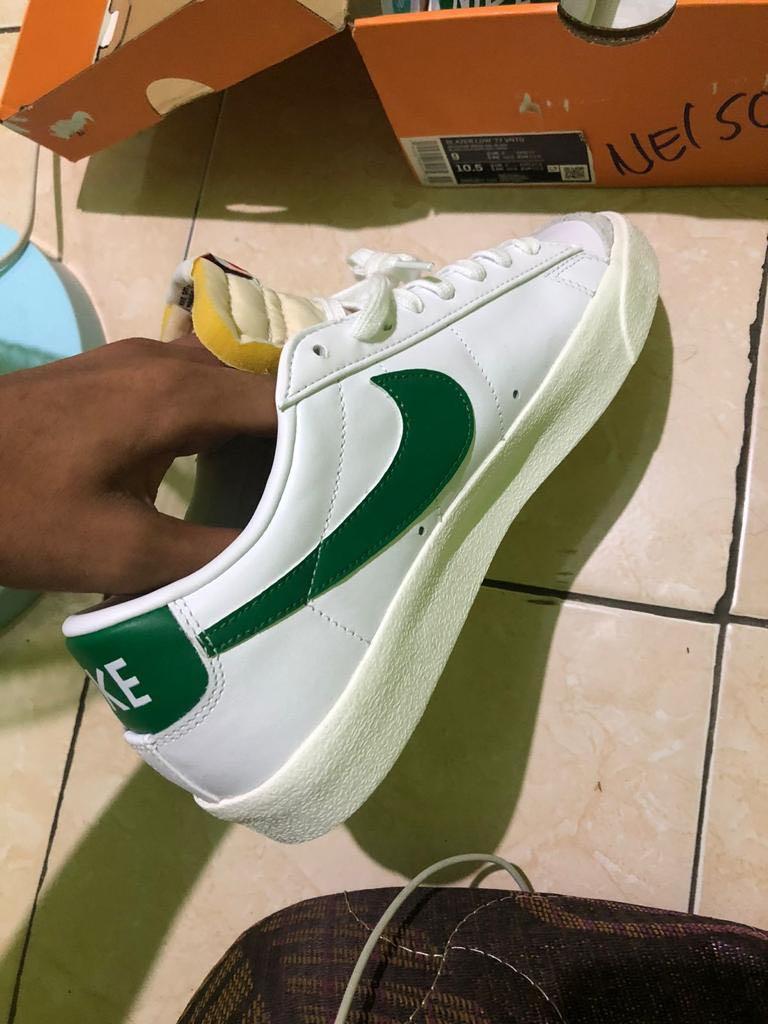 Nike blazer low 77 vintage white green, Fesyen Pria, Sepatu , Lainnya di  Carousell