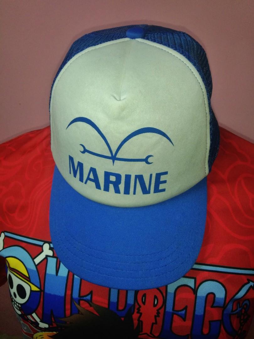 One Piece X Marine X Trucker Men S Fashion Watches Accessories Cap Hats On Carousell