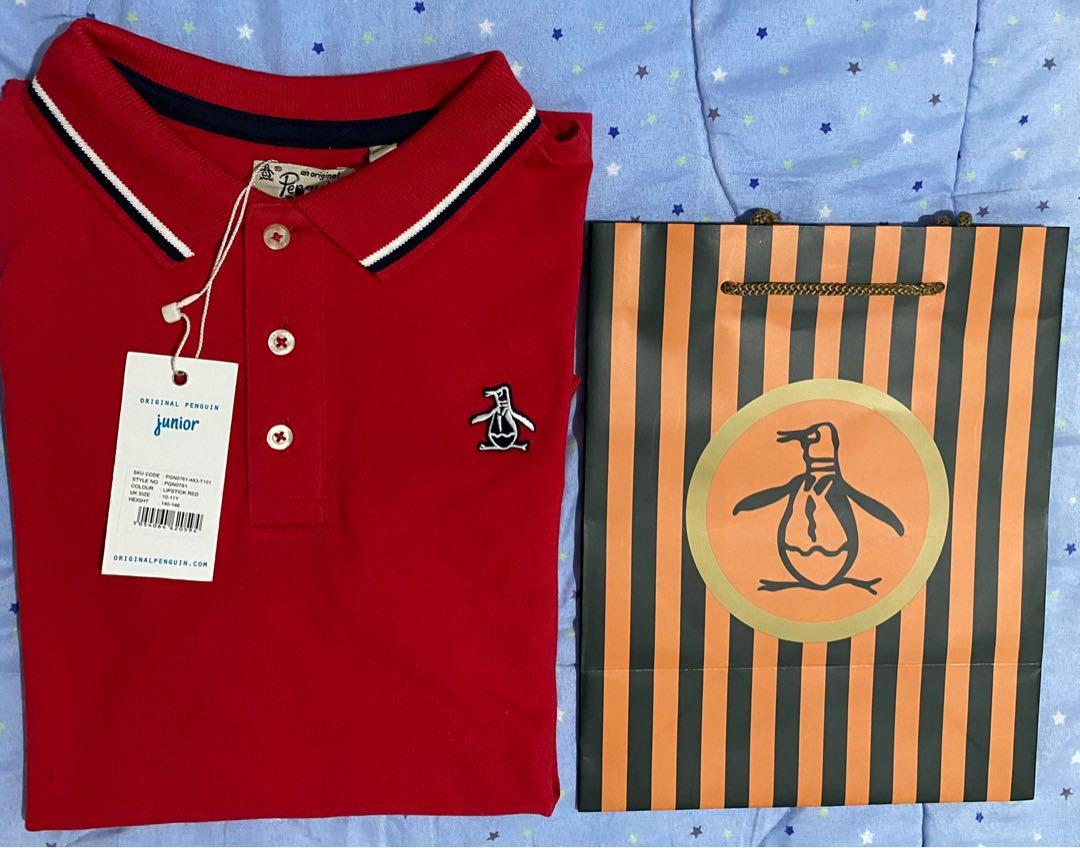 Penguin Polo Shirt Lipstick Red - (10 