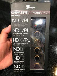 PolarPro Cinema Series Filter 6-Pack (ND4, ND8, ND16, ND4/PL, ND8/PL, ND16/PL) for DJI Mavic Pro/Mavic Platinum