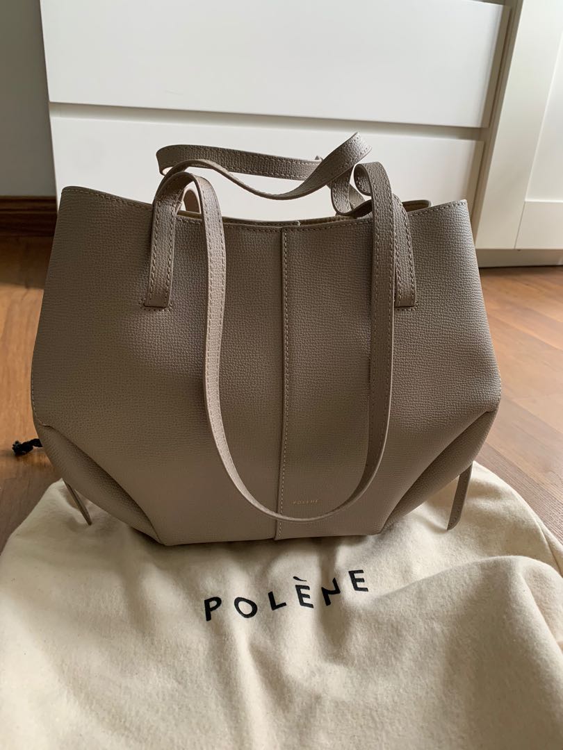 Polène | Bag - Cyme Mini - Camel Textured Leather