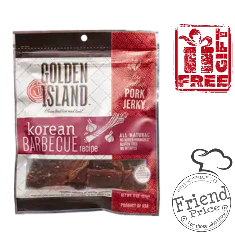 [Pork Jerky] Golden Island Korean BBQ Barbecue Pork Jerky, 14.5 oz Best