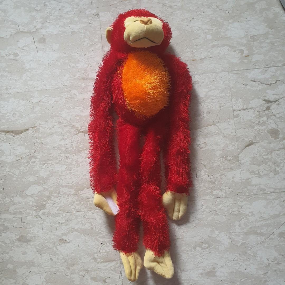 red monkey plush toy
