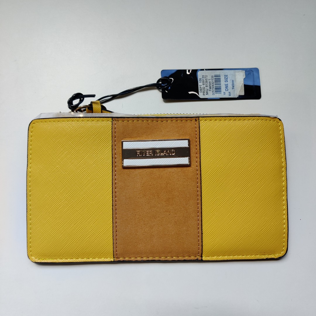 River island yellow purse online