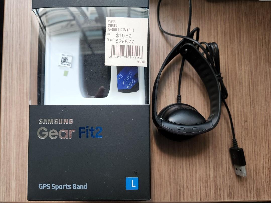 Samsung Gear Fit 2 Black Large Mobile Phones Gadgets