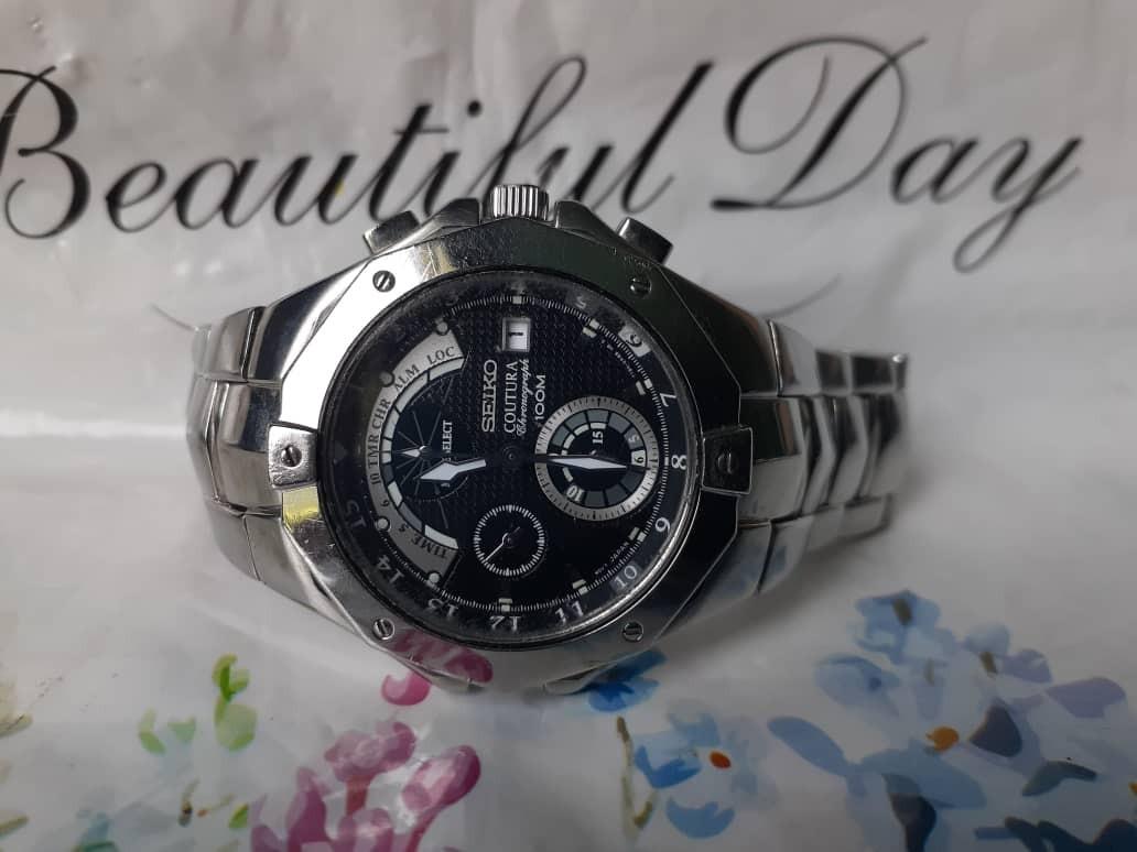 Seiko coutura new arrivals chronograph 100m