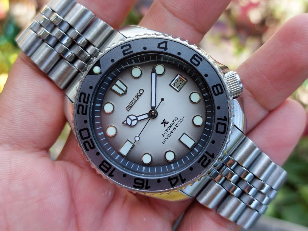 Seiko MOONSTONE Mod Automatic Diver's Watch, Luxury, Watches on Carousell