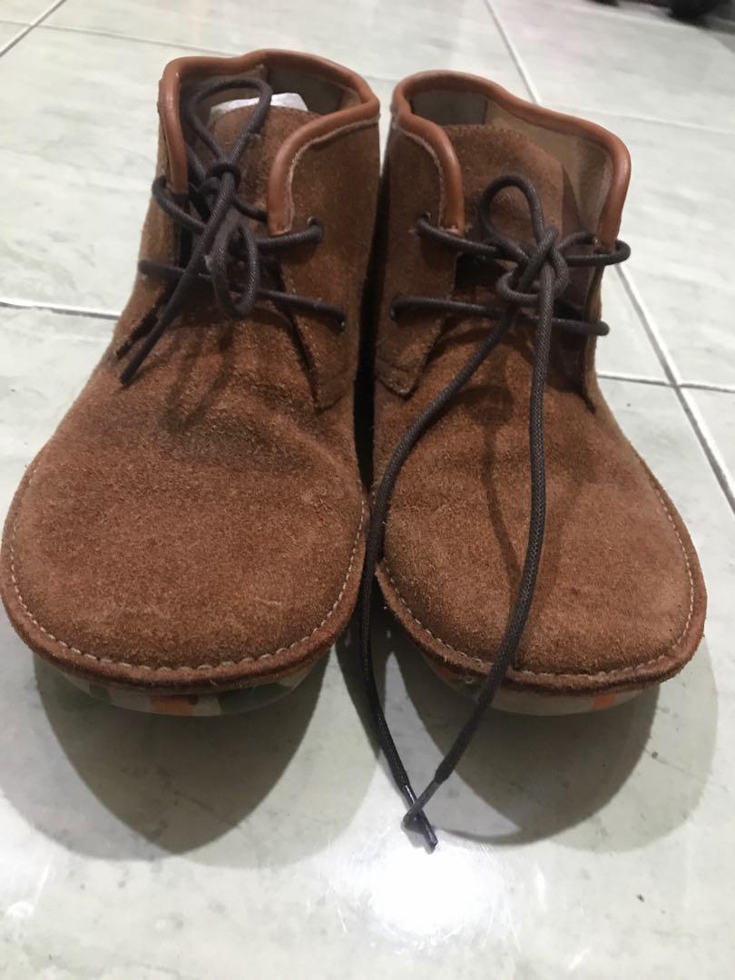 sepatu camper brown shoes suede 40 