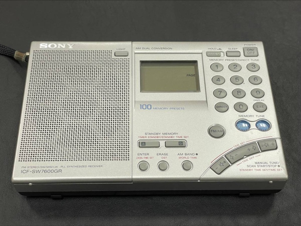 SONY 索尼BCL 收音機ICF-SW7600GR AM FM 短波超級完好防潮存儲, 音響 