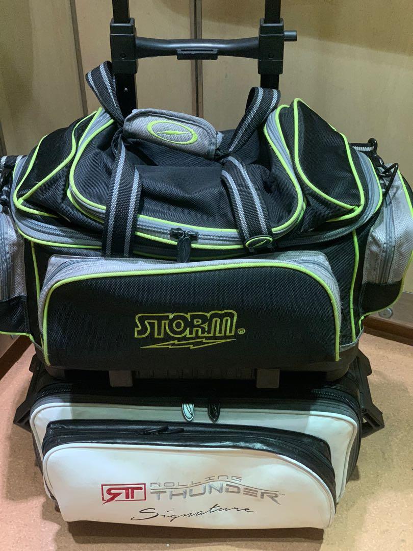 Brunswick Charger Double Roller Bowling Bag Black - View #6