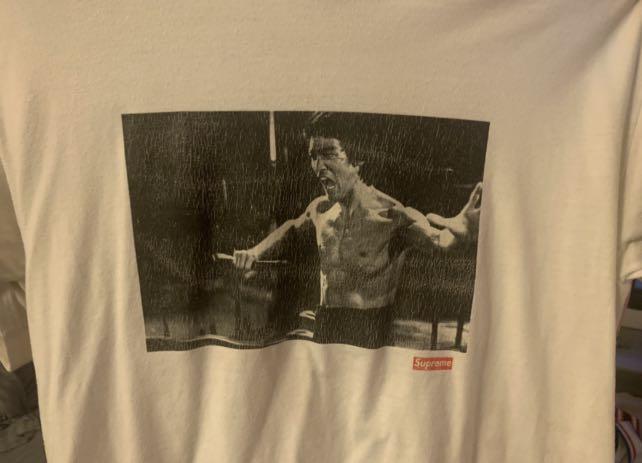 supreme bruce lee photo tee Men s Fashion Tops Sets Tshirts