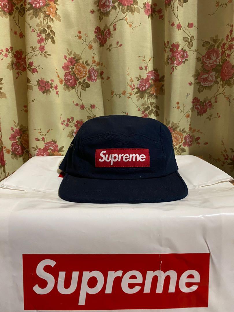 Supreme navy hat clearance