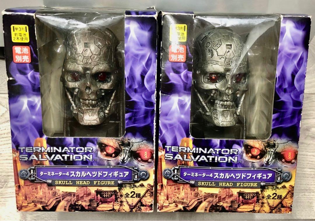 全新盒殘未開封兩盒T-600 Skull Head Figure (Ver. A,B) 1:2 Scale PVC