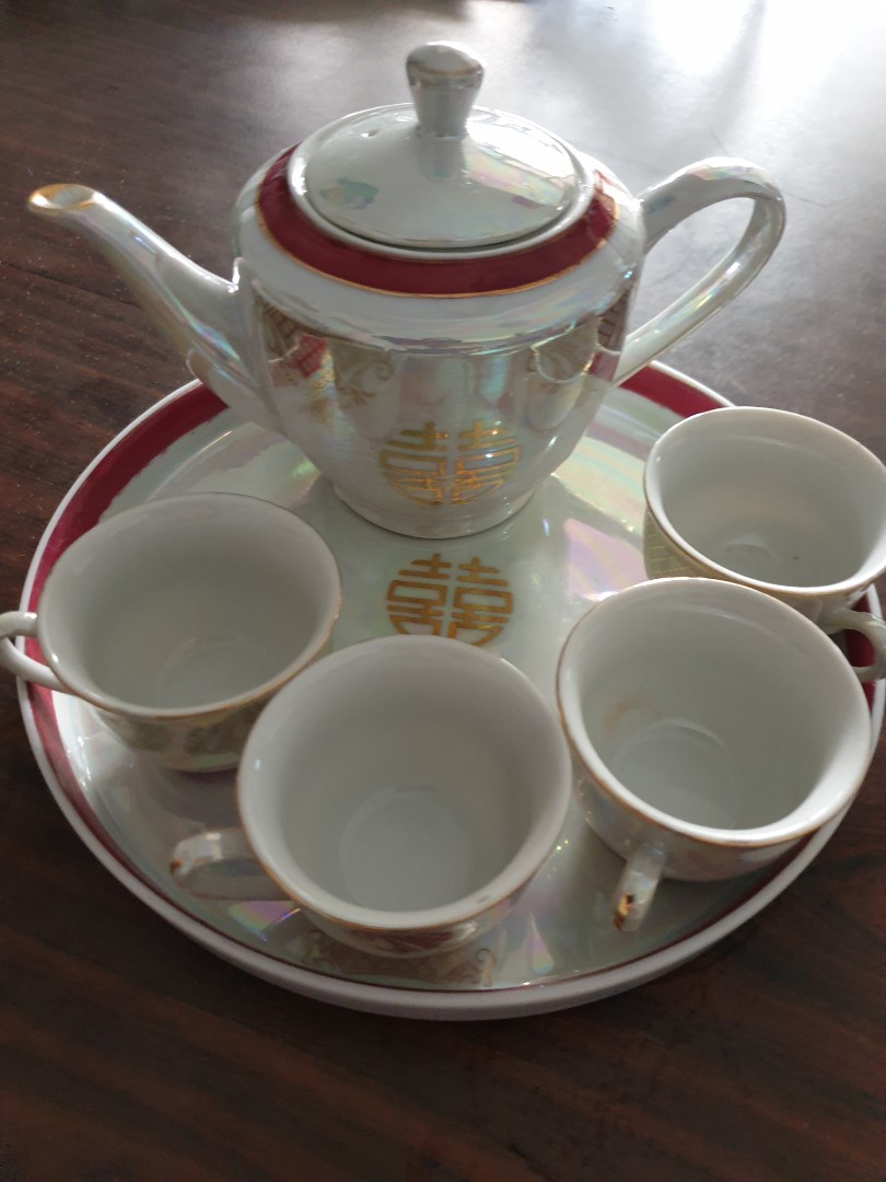 Tea set for tea ceremony, wedding, Furniture & Home Living, Kitchenware