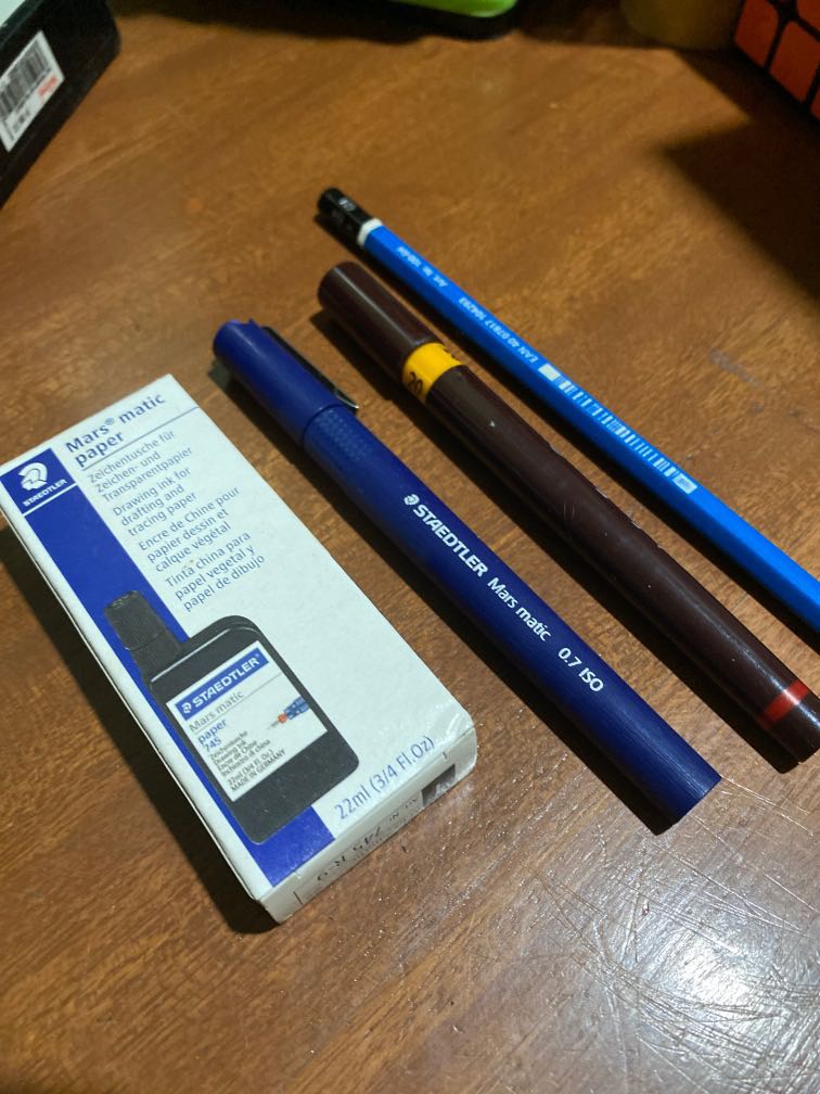 Technical Pens Staedtler Rotring with Ink, Hobbies & Toys, Stationary