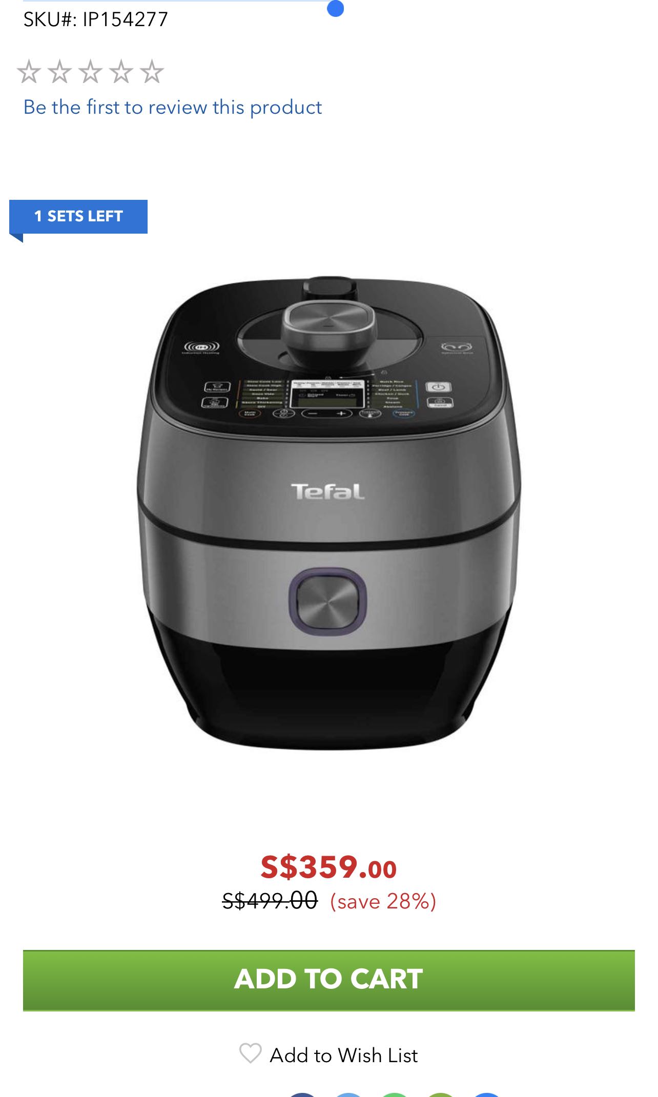 TEFAL CY638 EXPRESS INDUCTION MULTI COOKER 5L TV Home