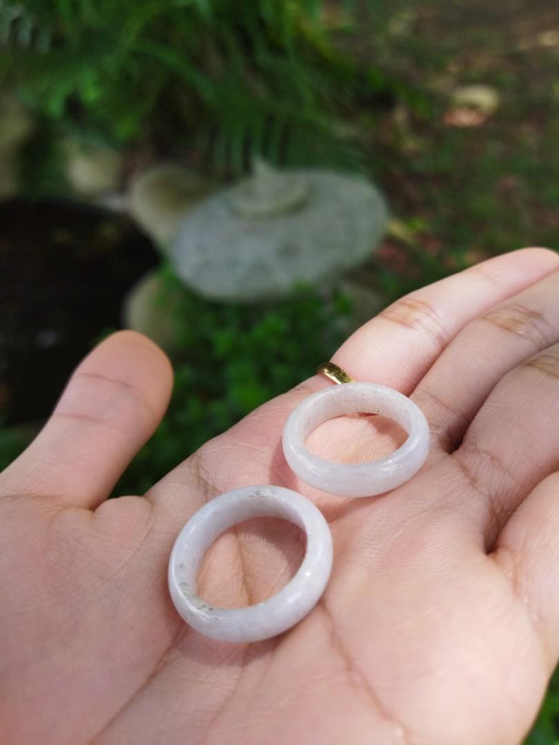 White jade ring hotsell band