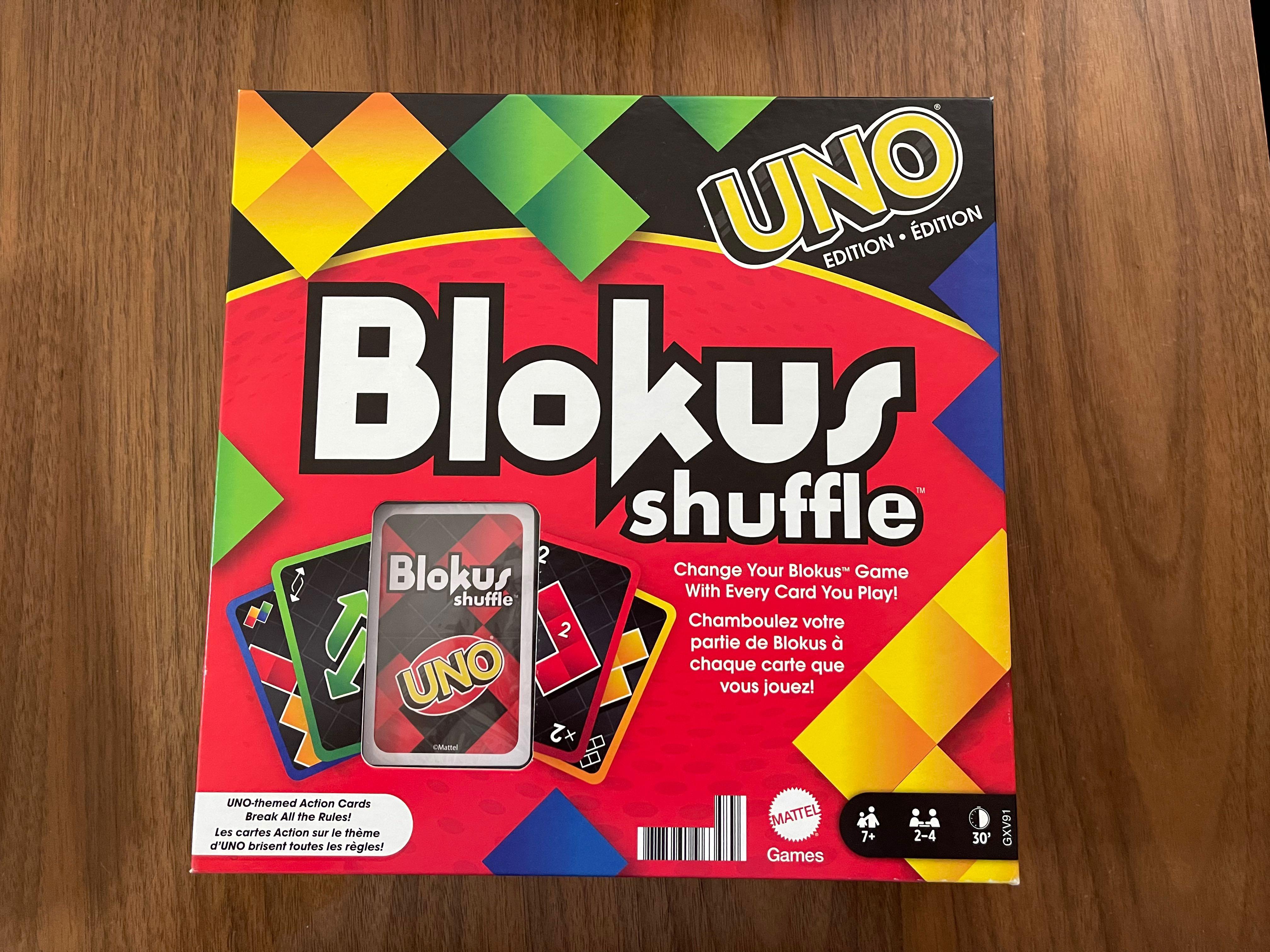 Mattel Uno Blokus shuffle Game