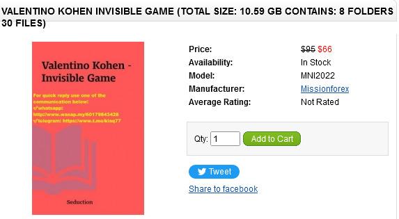 Valentino Kohen Invisible Game (Total 10.59 GB Contains: 8 folders 30 files), Hobbies & Toys, Music & Media, CDs DVDs on Carousell