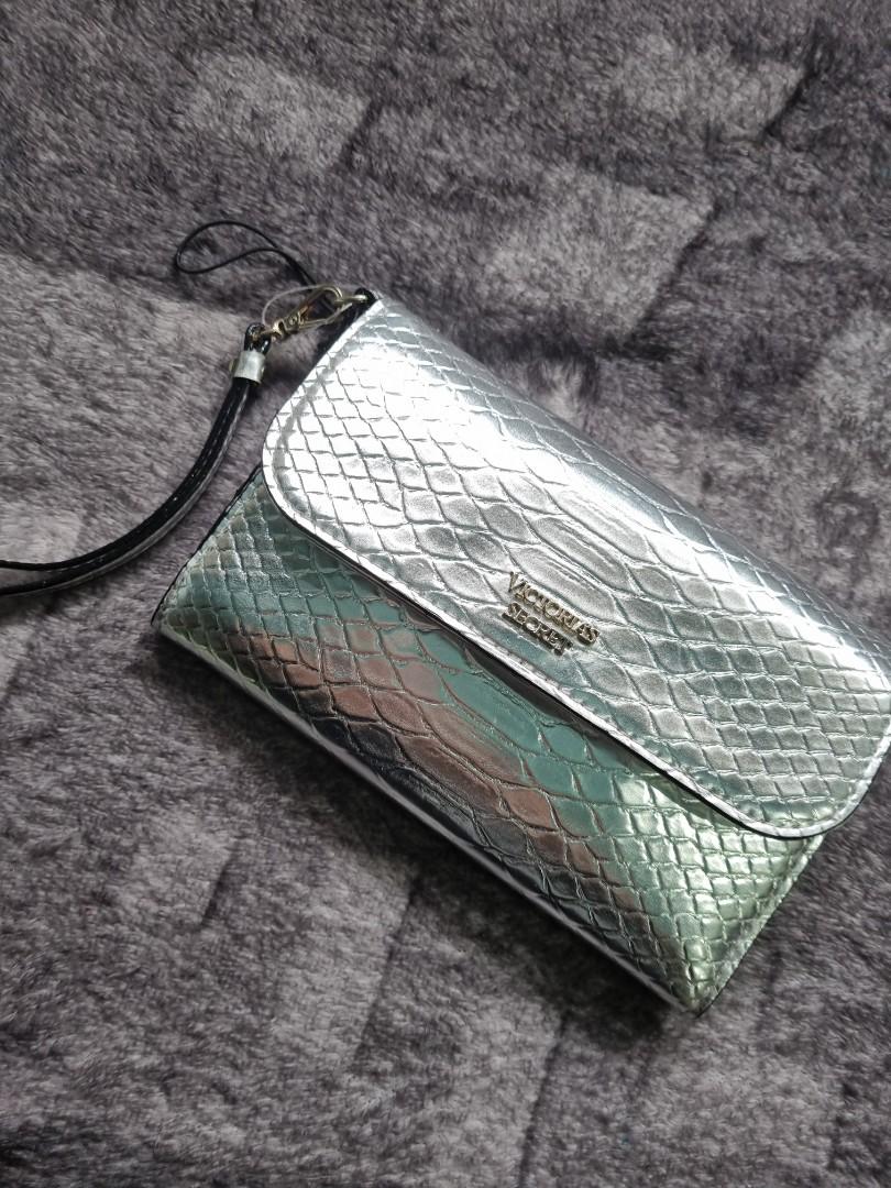 Victoria secret silver purse top