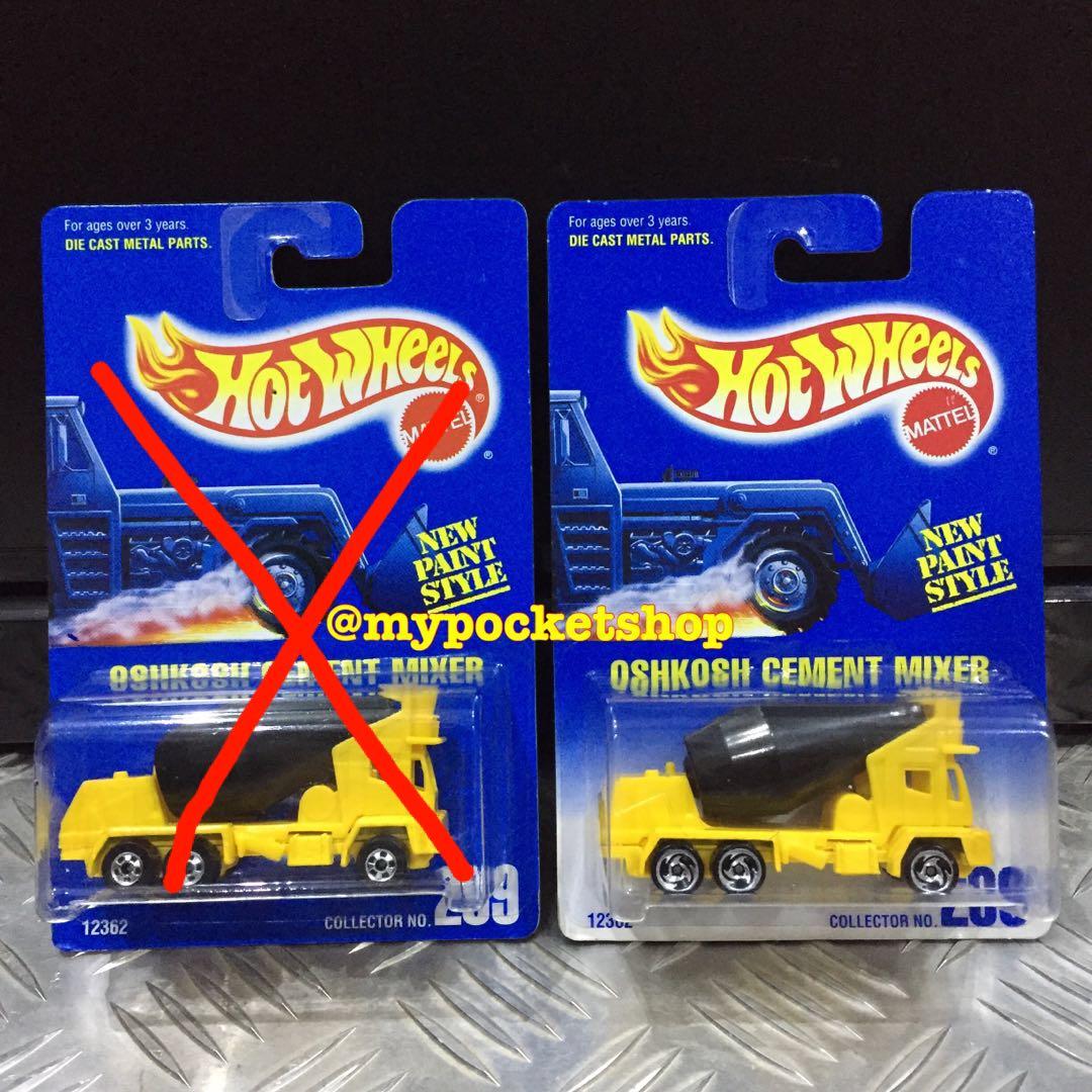 Hot wheels oshkosh cement mixer new arrivals