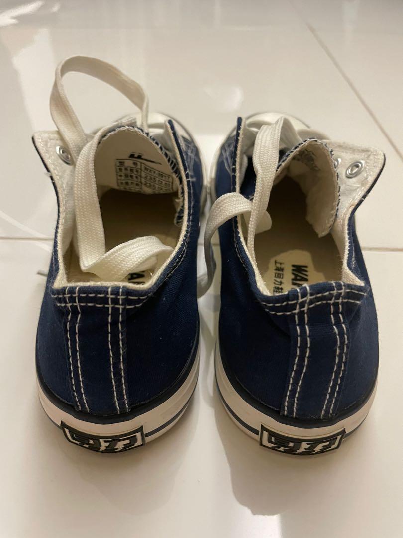 Warrior Low Cut Canvas Sneakers Shoes in Navy Blue size eur 37