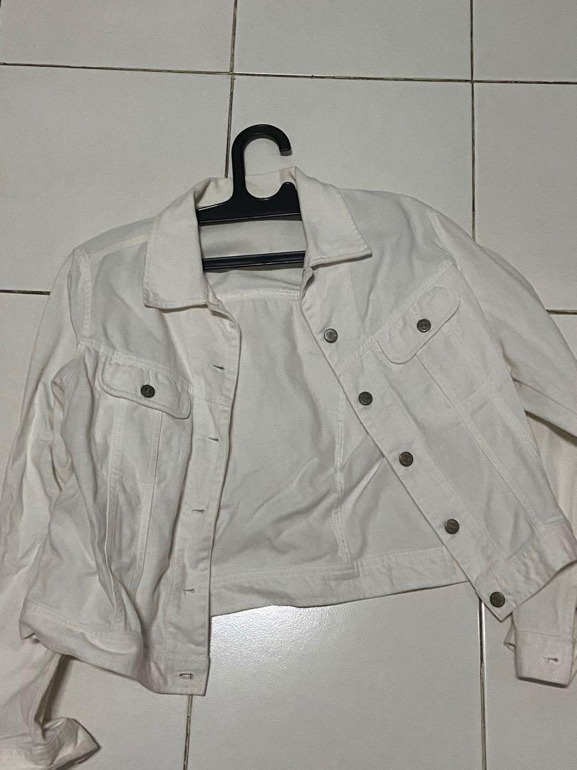White denim jacket ESPRIT, Fesyen 