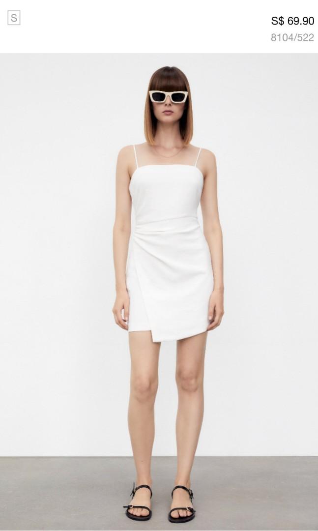 Zara mini dress with gathering, Women's ...