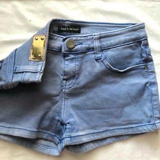 ZARA Woman Blue Denim Hotpants Jeans
